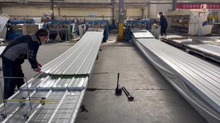 彩涂卷压瓦 工地直供 省时省钱