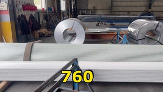 角驰760型彩涂卷屋面瓦 排水防锈持久