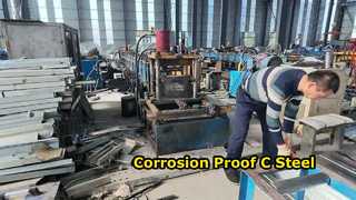 Galvanized C Steel Strong Corrosion Resistant Construction