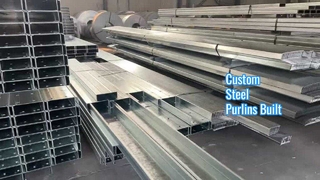Custom Galvanized Steel Purlins & Channels