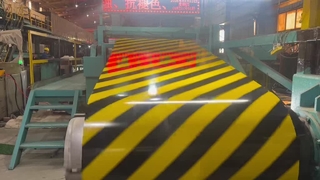 Black Yellow Steel Coil Safety Warning Tape