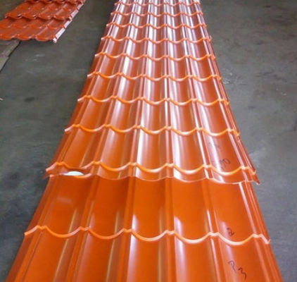 500mm - 1250mm Genişliği PPGI Çelik Yapraklar Özel Tahıl Silo Çatı Kolay Kurulum
