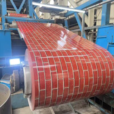 Galvanized Color Coated Printed Steel Sheet Corrosion Resistant For Roof And Wall Construction